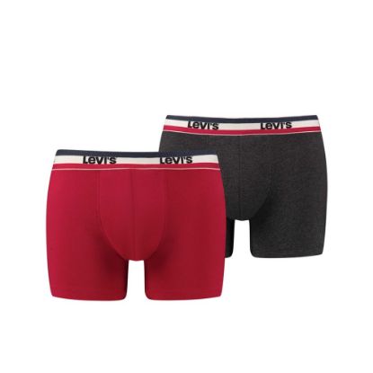Bild von Boxershorts mit Sportswear Logo 2er-Pack, S, red / black