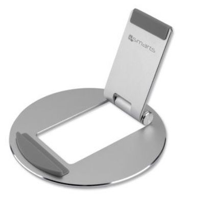 Bild von Faltbarer Aluminium Halterung für Tablets and Smartphones, Silber