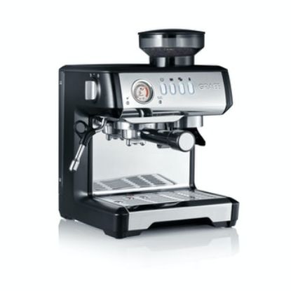 Bild von Siebträger Espressomaschine Milegra, silber/schwarz