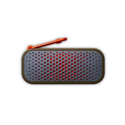 Bild von Bluetooth Lautsprecher "Blockblaster", grün-orange