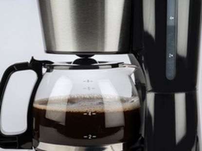 Bild von Kaffeemaschine mit Timer, schwarz