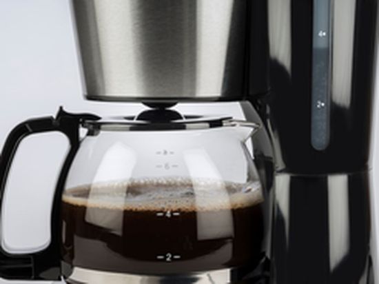Bild von Kaffeemaschine mit Timer, schwarz