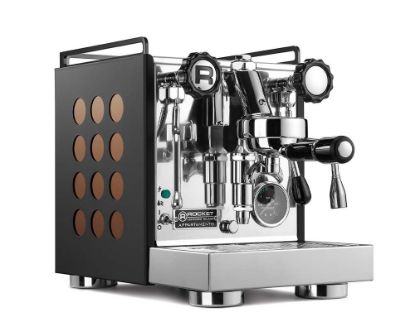 Bild von Siebträger Espressomaschine "Appartamento", schwarz / Kupfer