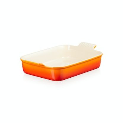 Bild von Auflaufform rechteckig 32 cm, ofenrot