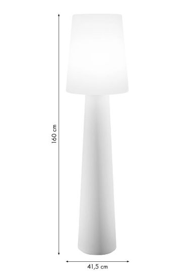 Bild von "No. 1" White, 160cm, RGB-Lampe