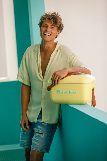 Bild von Tragbare Kühlbox "Retro", 12L, türkis