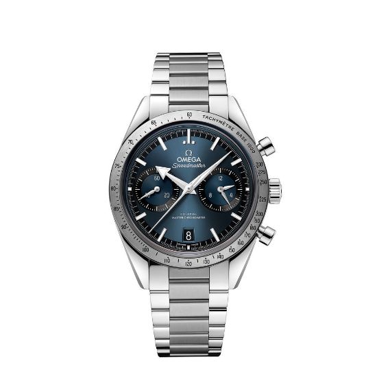Bild von Chronograph "Speedmaster '57 Co-Axial Master", 40,5 mm, silber/blau