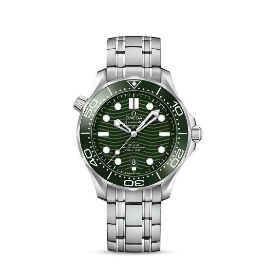 Bild von Chronometer Diver "300M Co-Axial Master", 42 mm, silber/grün