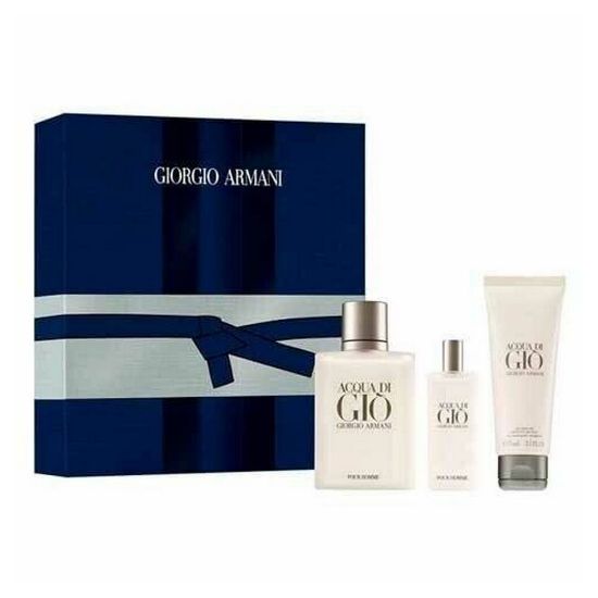 Bild von "Armani Acqua Di Gio Pour Homme" Geschenkset EdT 100 ml + 15 ml + SG 75 ml, Set