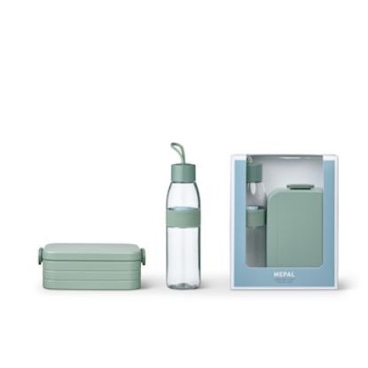 Bild von Lunchbox und Wasserflasche Nordic Sage, 2-tlg.