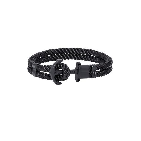 Bild von Ankerarmband "Phrep", 21.5cm, schwarz