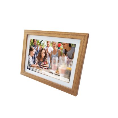 Bild von Digitaler Bilderrahmen "Frameo", WiFi, 10.1 Zoll, Light Wood