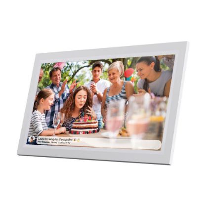 Bild von Digitaler Bilderrahmen "Frameo", WiFi, 15.6 Zoll, Weiß