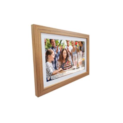 Bild von Digitaler Bilderrahmen "Frameo" WiFi 15.6 Zoll, Light Wood