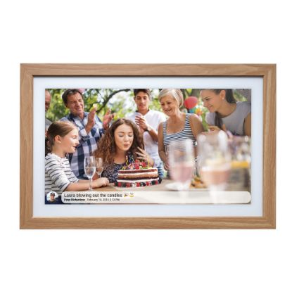 Bild von Digitaler Bilderrahmen "Frameo", WiFi, 21.5 Zoll, Light Wood