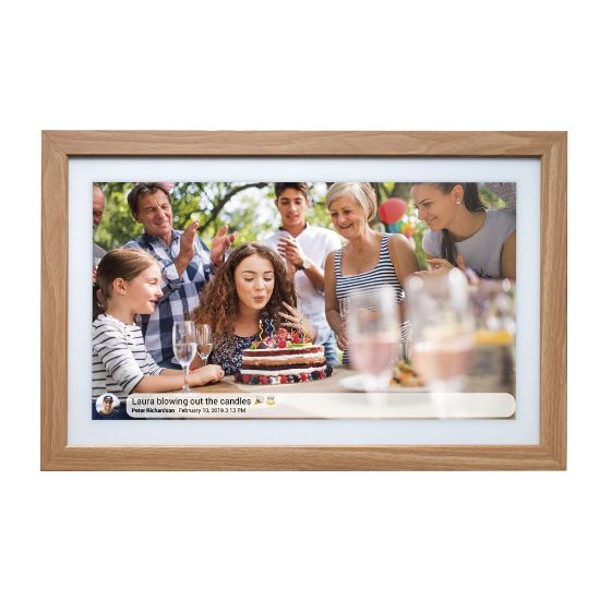 Bild von Digitaler Bilderrahmen "Frameo", WiFi, 21.5 Zoll, Light Wood