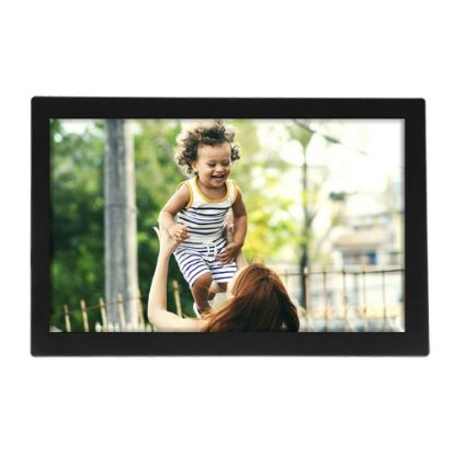 Bild von Digitaler Bilderrahmen "Frameo" Glasfront, WiFi, 10.1 Zoll, Schwarz
