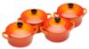 Bild von Mini Cocotte 4er-Set, ofenrot