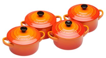 Bild von Mini Cocotte 4er-Set, ofenrot