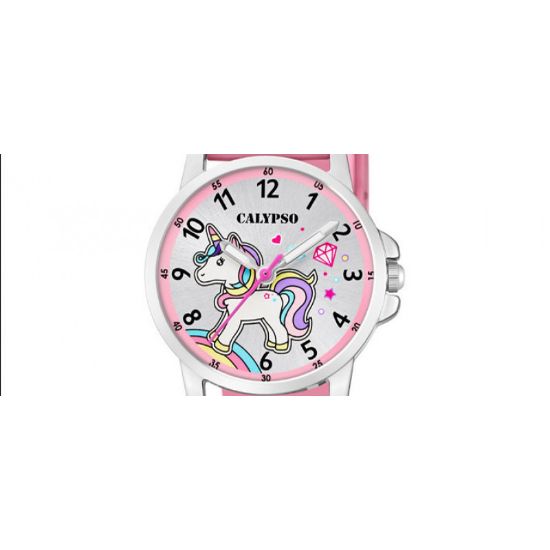 Bild von Kinder-Uhr "K5776/5", grau-rosa