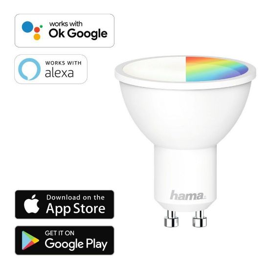 Bild von WiFi-LED-Lampe GU10, RGB