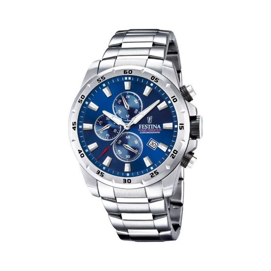 Bild von Chronograph "Chrono Sport F20463/2", blau-silber, Ø ca. 45mm