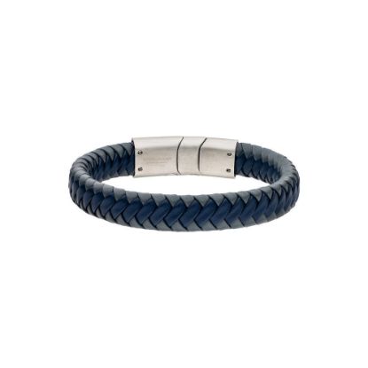 Bild von Armband "MIAMI-DAVID", blau-grau, L: 21 cm