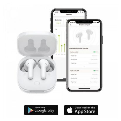 Bild von True Wireless In-Ear Kopfhörer "Bassline Compact", weiß