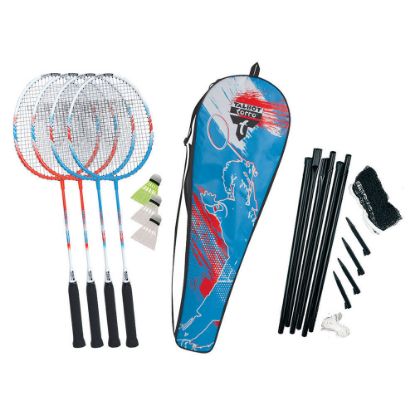 Bild von Badminton Set "4 Fighter", blau-rot