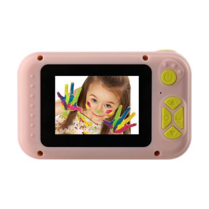 Bild von Kinder Digitalkamera mit Schwenkbarer Linse "KCA-1350", rosa