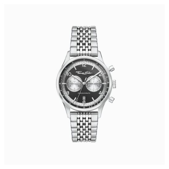 Bild von Chronograph "Rebel at Heart", 40 mm, silber/schwarz