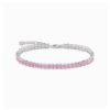 Bild von Tennisarmband "A2029-051-9-L19V", silber/pink