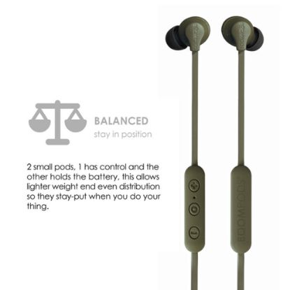 Bild von True Wireless In-Ear Kopfhörer "Sportline", army green