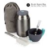 Bild von Isolier-Speisebehälter-Set, 9-tlg., grau, 650ml