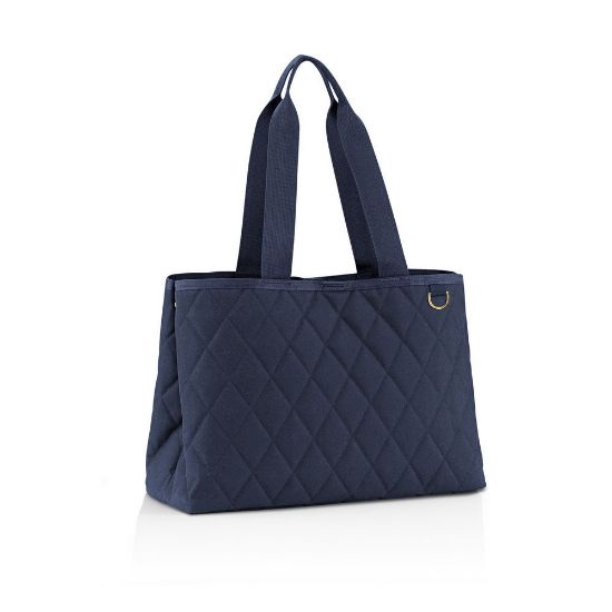 Bild von Tragetasche "Shopper Classic", L, rhombus midnight gold