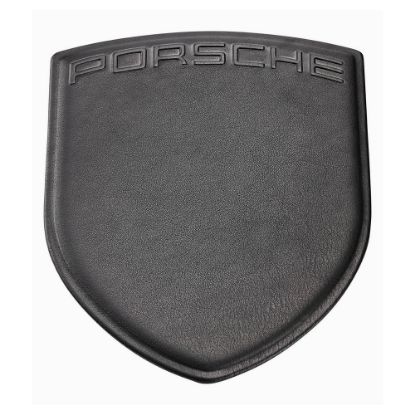 Bild von Leder-Mauspad Wappen, schwarz