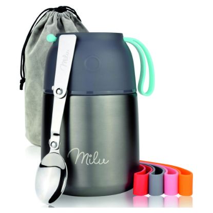 Bild von Isolier-Speisebehälter-Set, 9-tlg., grau, 450ml