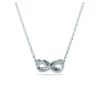 Bild von Kette mit Unendlichkeitsanhänger "Hyperbola", silber