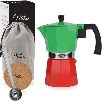 Bild von Espressokocher-Set "Bandiera Italiana", 5-tlg., 6 Tassen