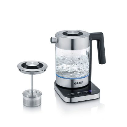 Bild von Wasserkocher "WK350", 1 Liter, transparent/edelstahl
