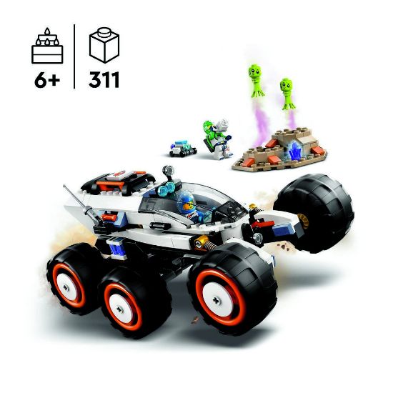 Bild von Bauspielzeug - Weltraum-Rover mit Außerirdischen "City"