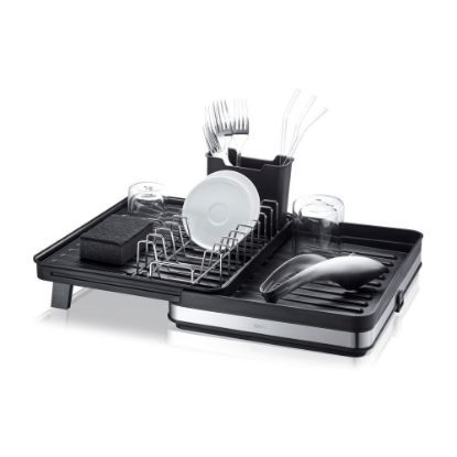 Bild von Abtropfgestell "Smartline", schwarz/silber
