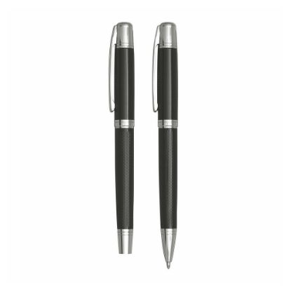 Bild von Schreibset "Manzoni", 2-tlg.,schwarz/silber