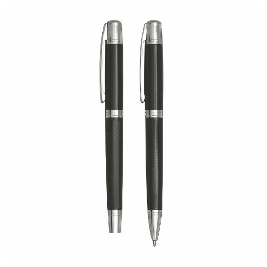 Bild von Schreibset "Manzoni", 2-tlg.,schwarz/silber
