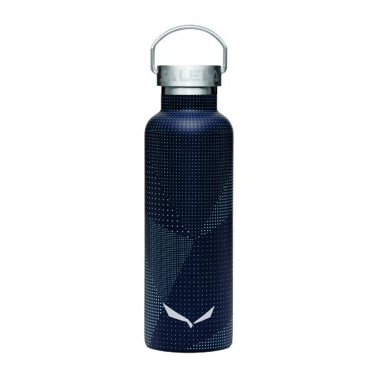 Bild von Isolierflasche "Valsura", 0.65 L, navy/dots