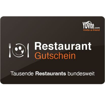 Bild von Yovite RESTAURANTGUTSCHEIN Geschenkcode 100€
