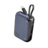 Bild von Powerbank mit integriertem USB-C Kabel "Pocket", 10000 mAh, 30 W, stahlblau