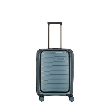 Bild von 4-Rollen-Bordtrolley "Airbase" mit Vortasche, 55cm, eisblau