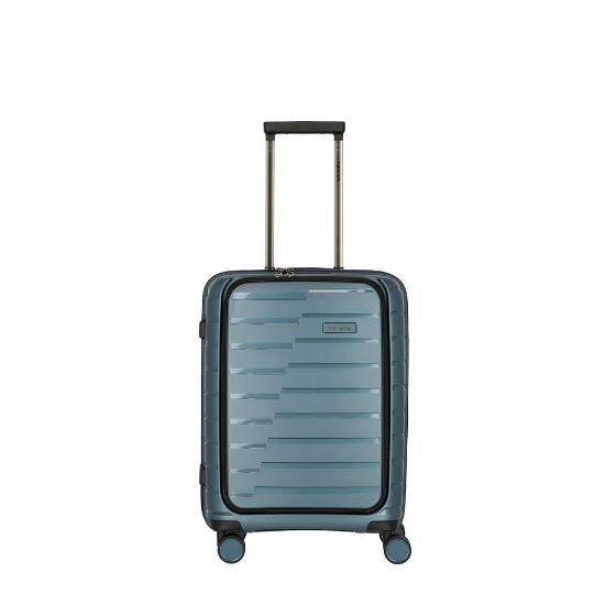 Bild von 4-Rollen-Bordtrolley "Airbase" mit Vortasche, 55cm, eisblau