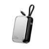 Bild von Powerbank mit integriertem USB-C Kabel "Pocket",10000 mAh, 30 W, silber